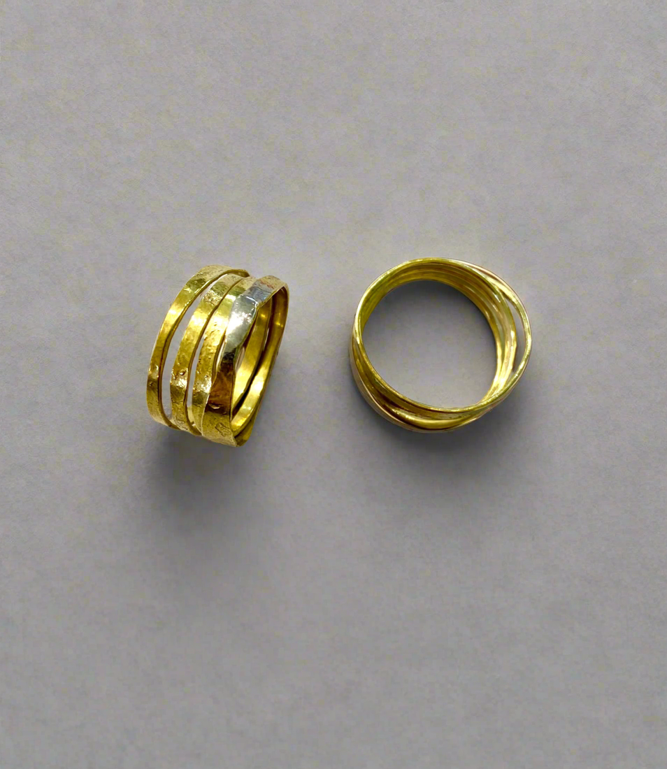 ‘Amrwd' Wrapped Brass Ring