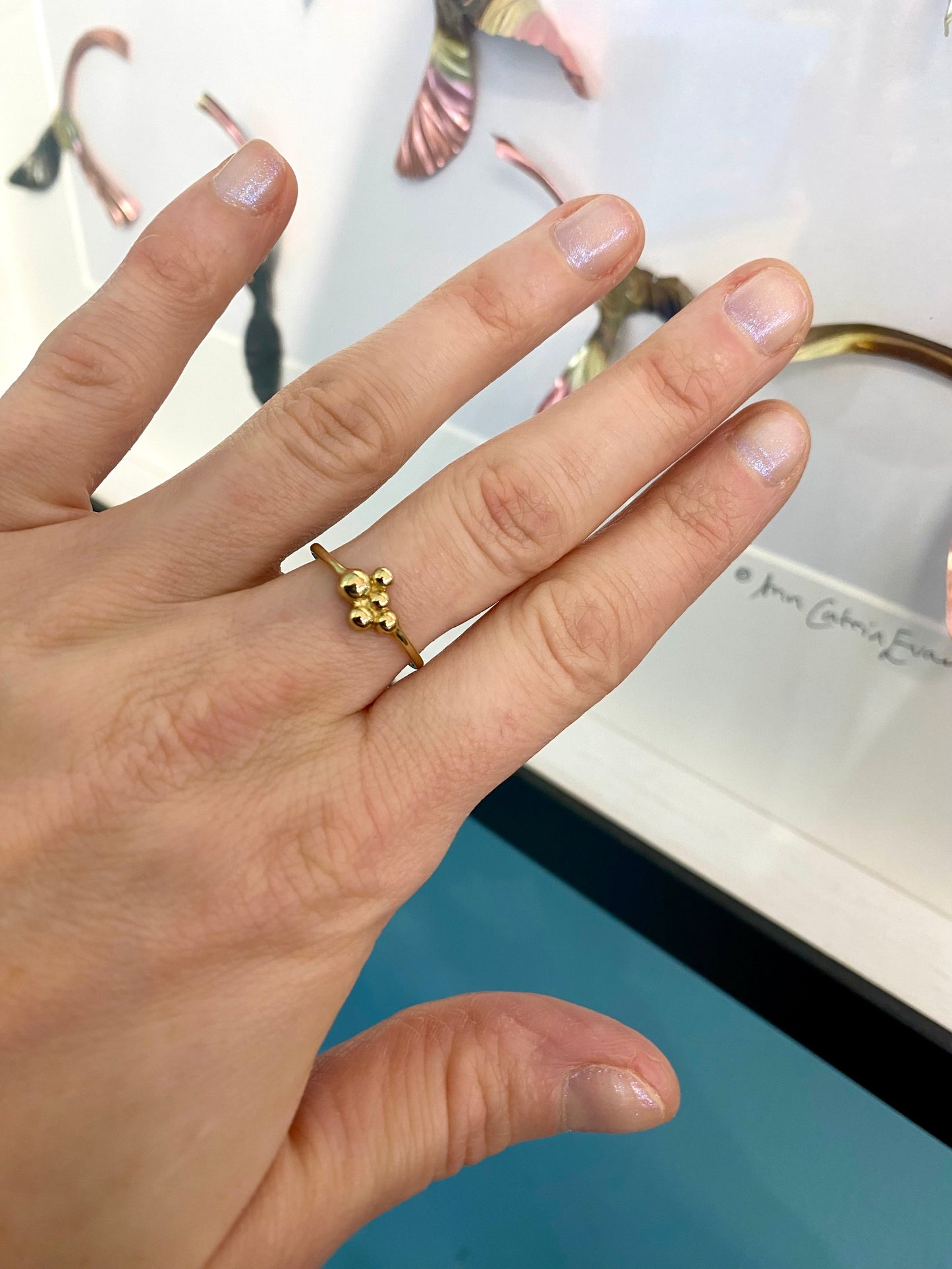 Gold Cluster Ring