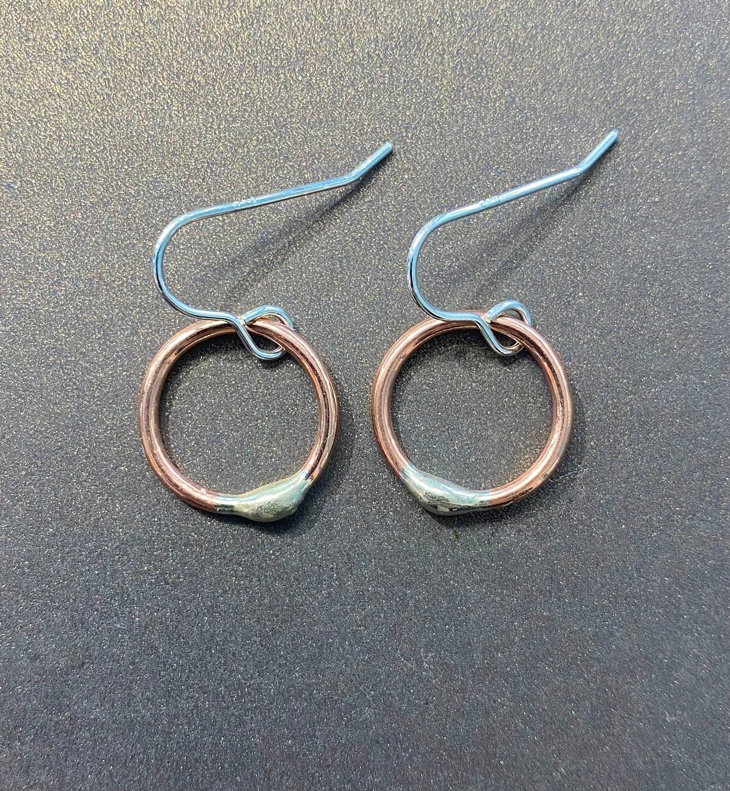 'Gwlith' Circle Earrings