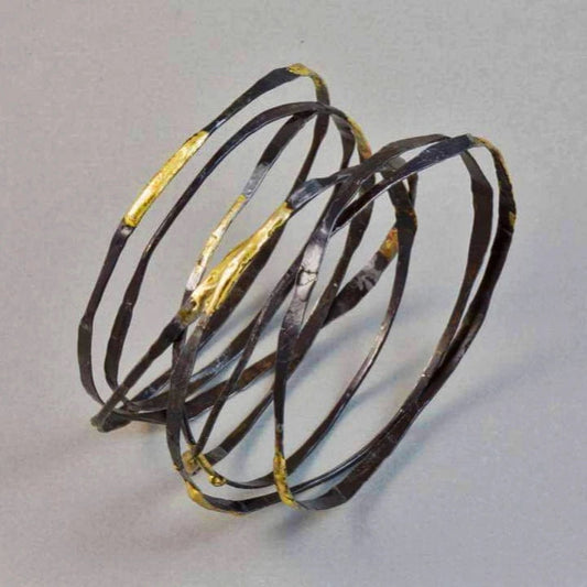 'Amrwd' Wrapped Iron Bangle - Fine
