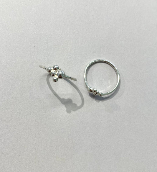 Silver Cluster Ring