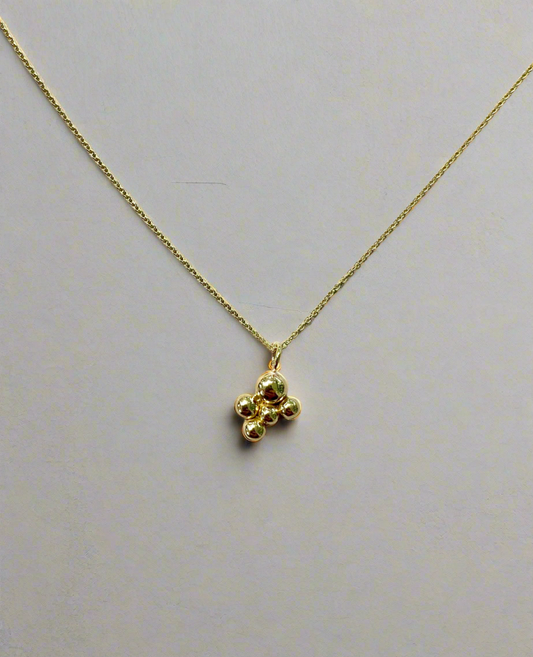 Gold Cluster Necklace