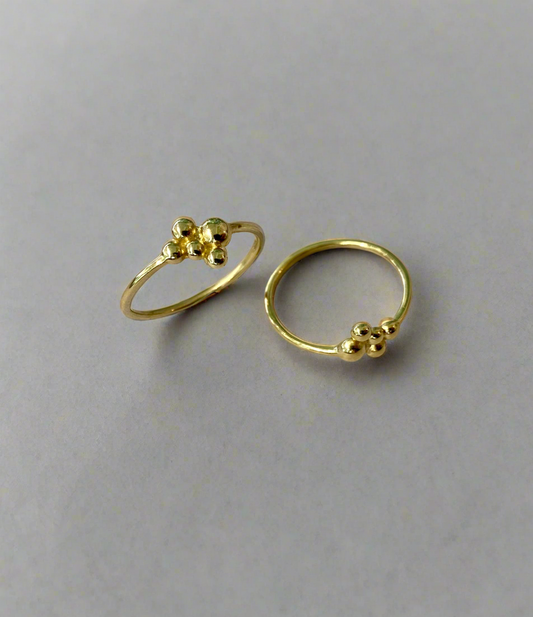 Gold Cluster Ring