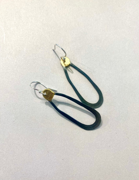 ‘Amrwd' Iron Hammered Earrings