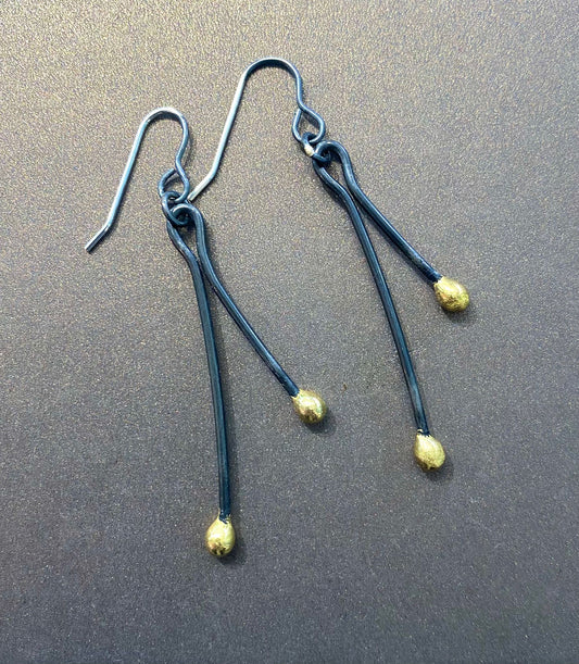 'Gwlith' drop Earrings