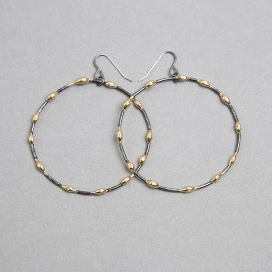 'Gwlith' Hoop Earrings
